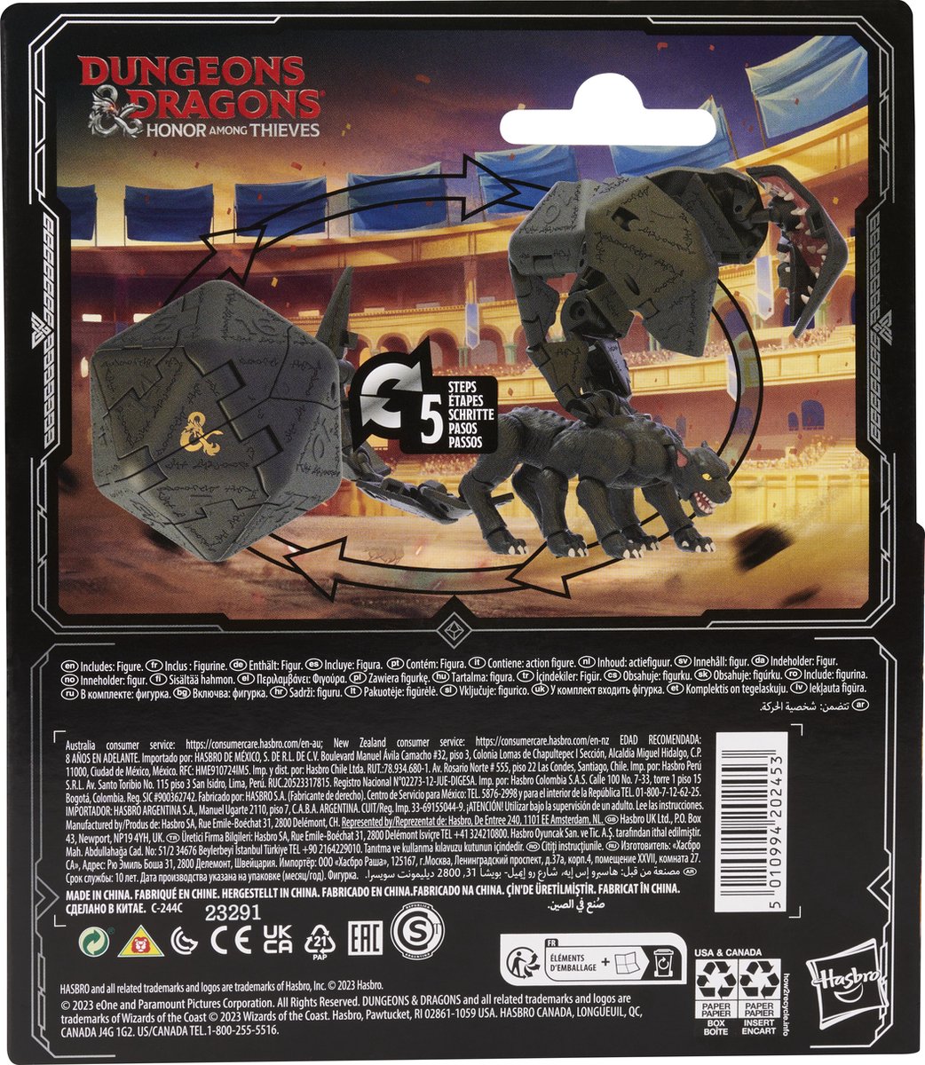 Hasbro Dungeons & Dragons - Honor Among Thieves Dicelings Displacer Beast Actiefiguur - Multicolours