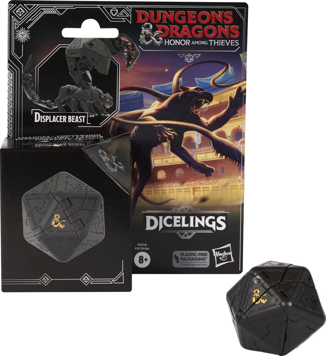 Hasbro Dungeons & Dragons - Honor Among Thieves Dicelings Displacer Beast Actiefiguur - Multicolours