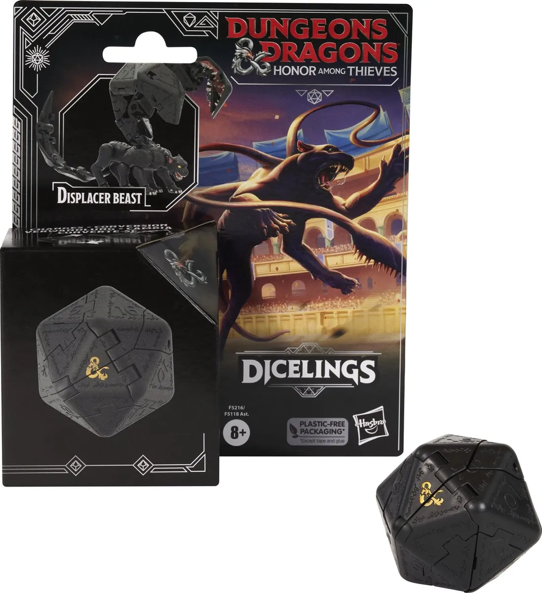 Hasbro Dungeons & Dragons Dicelings Displacer Beast Actiefiguur F52165X0 - Multicolor