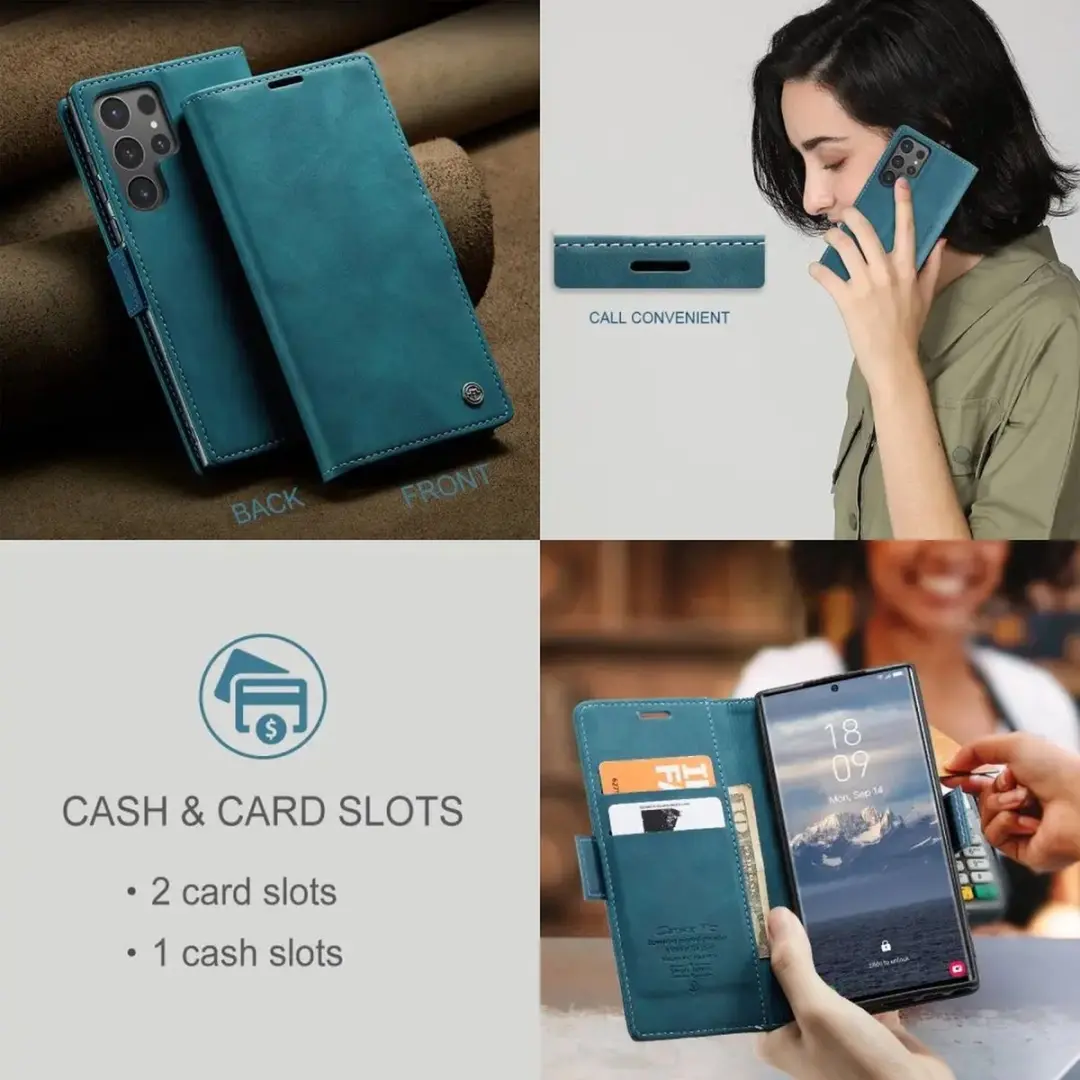 Caseme 013 Hoesje Samsung Galaxy S25 Ultra - Blauw