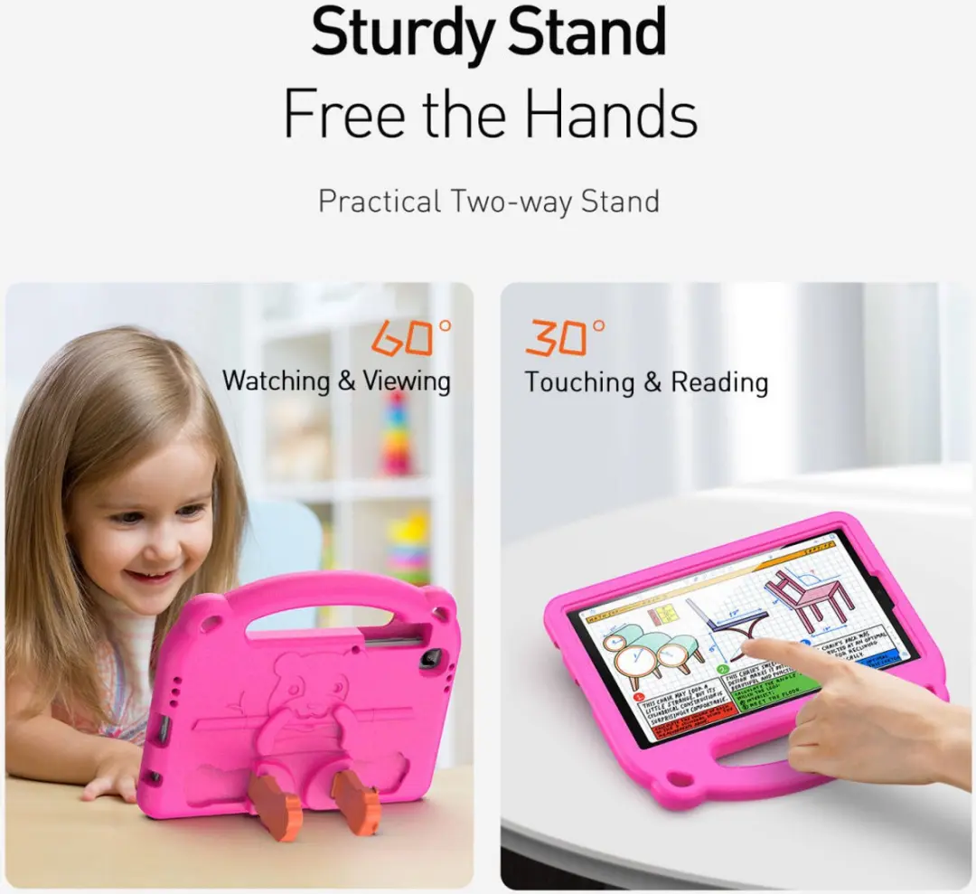 Dux Ducis Panda Series Samsung Galaxy Tab A7 Lite Hoes - Magenta