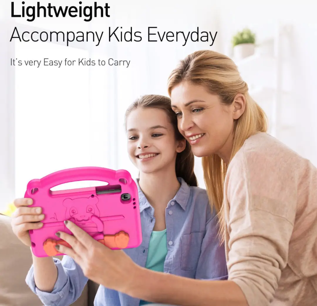 Dux Ducis Panda Series Samsung Galaxy Tab A7 Lite Hoes - Magenta