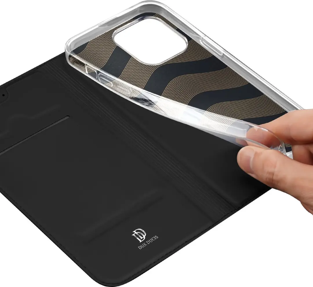 Dux Ducis iPhone 15 Pro Hoesje - Zwart