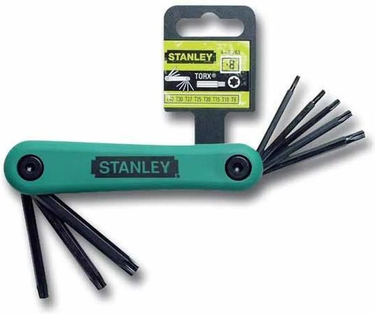 Stanley Stiftsleutelset T9-T40 - 8-delig - Groen