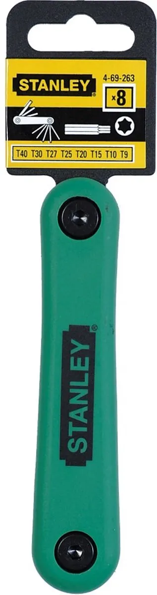 Stanley Stiftsleutelset T9-T40 - 8-delig - Groen