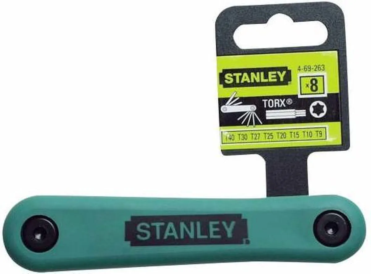 Stanley Stiftsleutelset T9-T40 - 8-delig - Groen