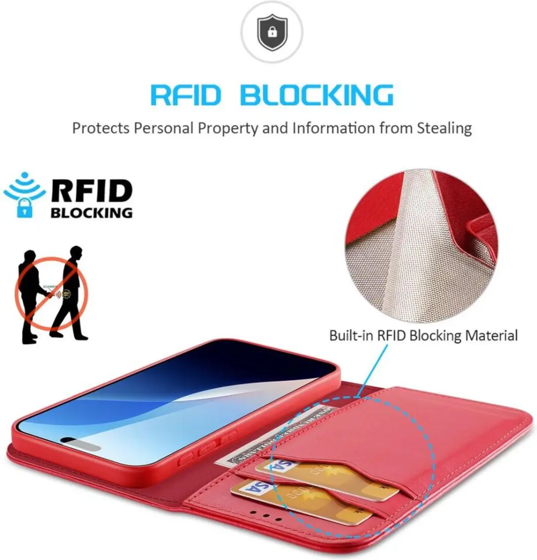Dux Ducis Hivo Series iPhone 16 Pro Hoesje - Rood