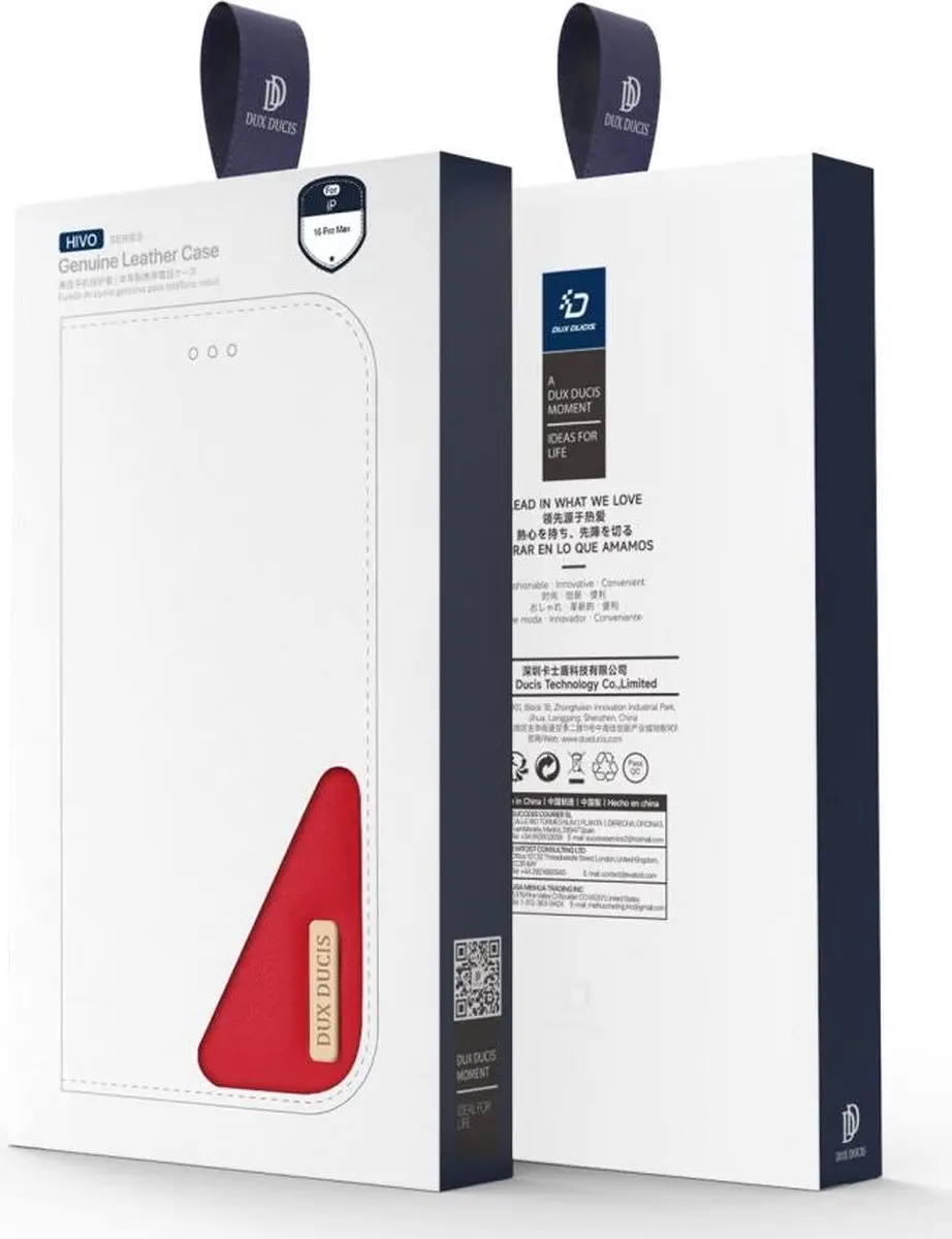 Dux Ducis Hivo Series iPhone 16 Pro Hoesje - Rood