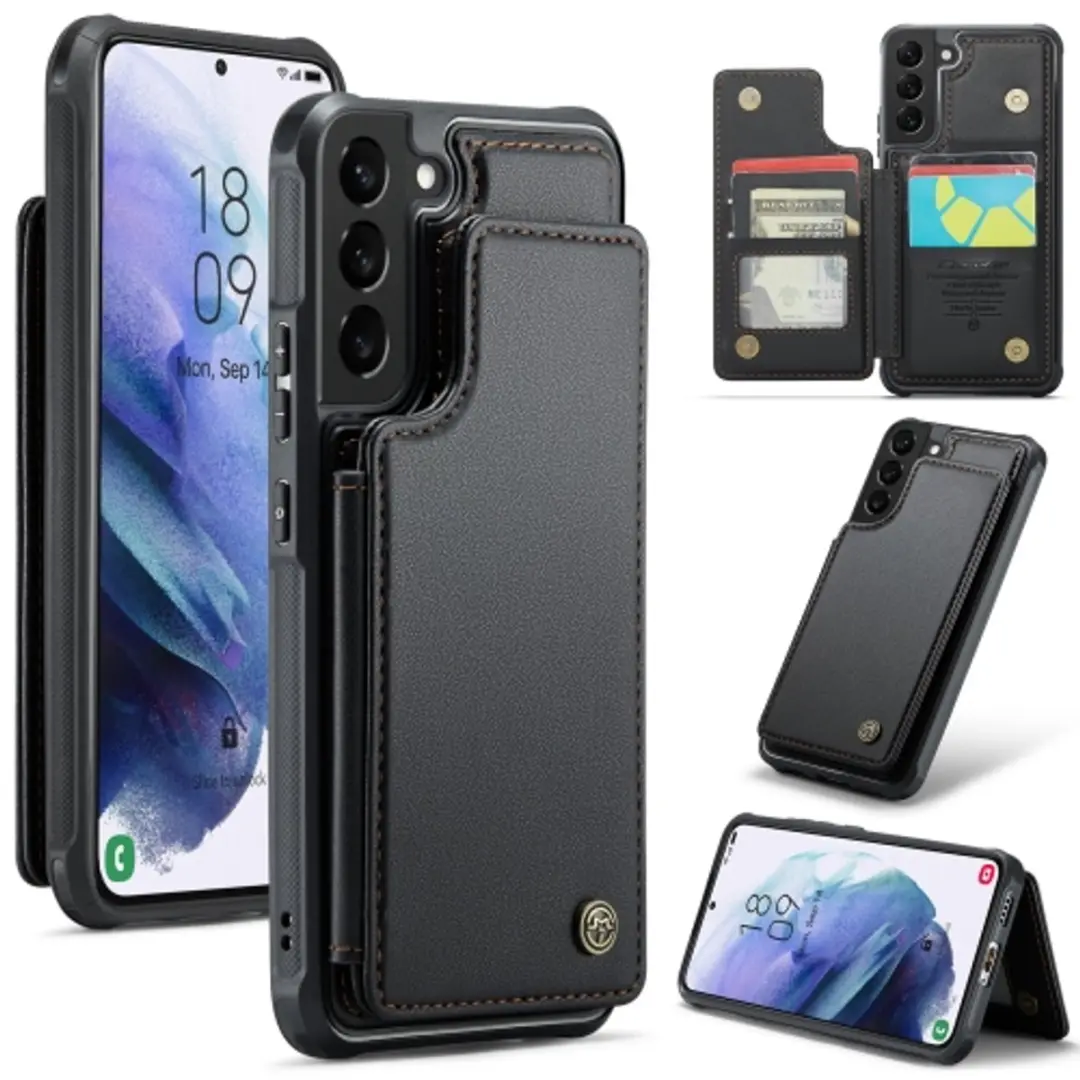 Caseme Luxe Portemonnee Backcover Galaxy S21 FE