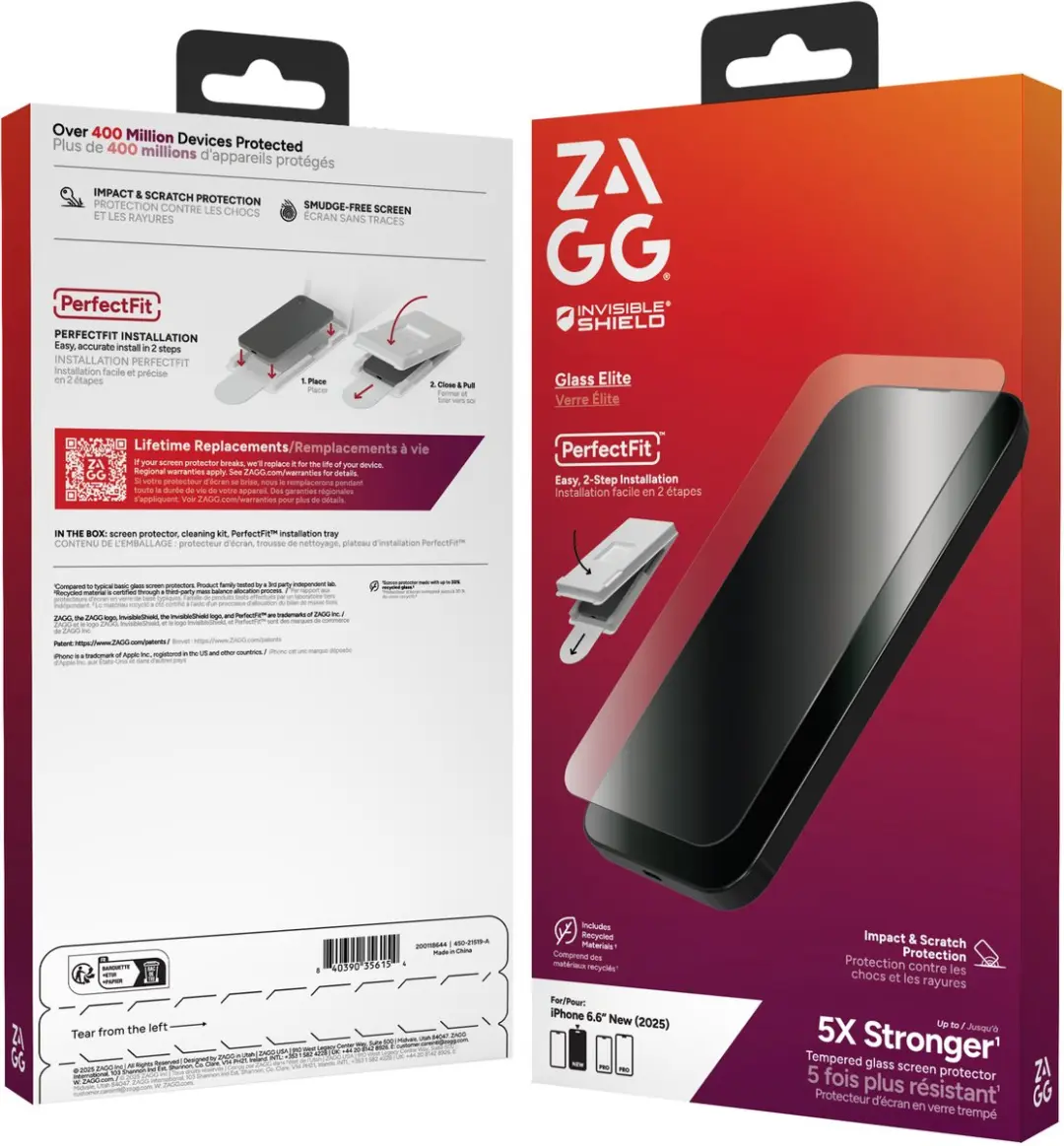 ZAGG InvisibleShield Glass Elite iPhone Air Tempered Glass