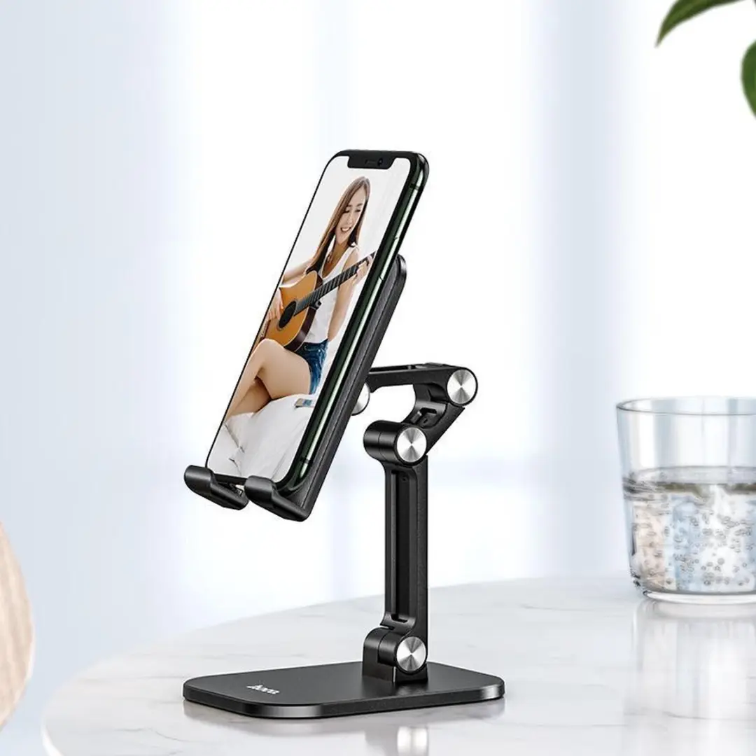 Hoco PH34 Opvouwbare Smartphone Standaard - 13 Inch - Zwart