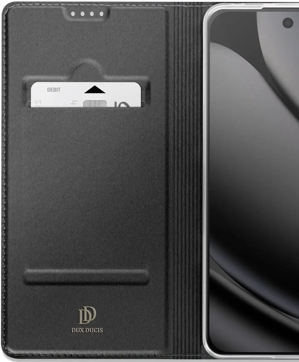 Dux Ducis Flip Hoesje Kaarthouder Pixel 10 Pro XL - Zwart FOLIO-DUX-BK-PX10X