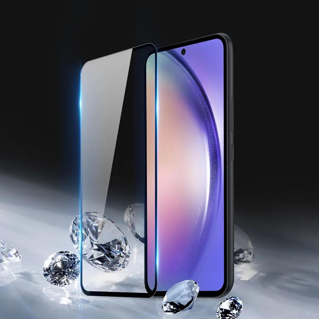 Dux Ducis Screenprotector Samsung Galaxy A55 - Tempered Glass - Transparant/Zwart