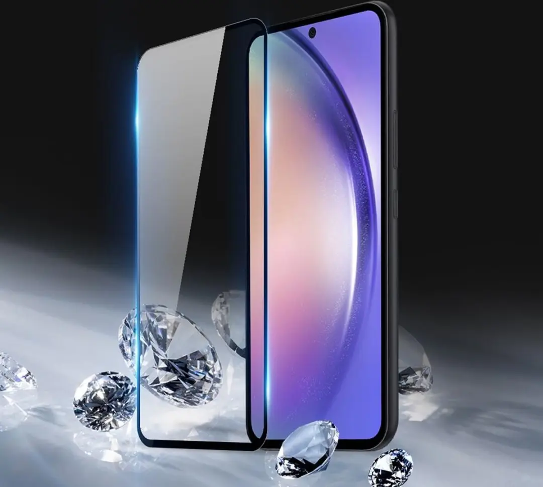 Dux Ducis Screenprotector Samsung Galaxy A55 - Tempered Glass - Transparant/Zwart