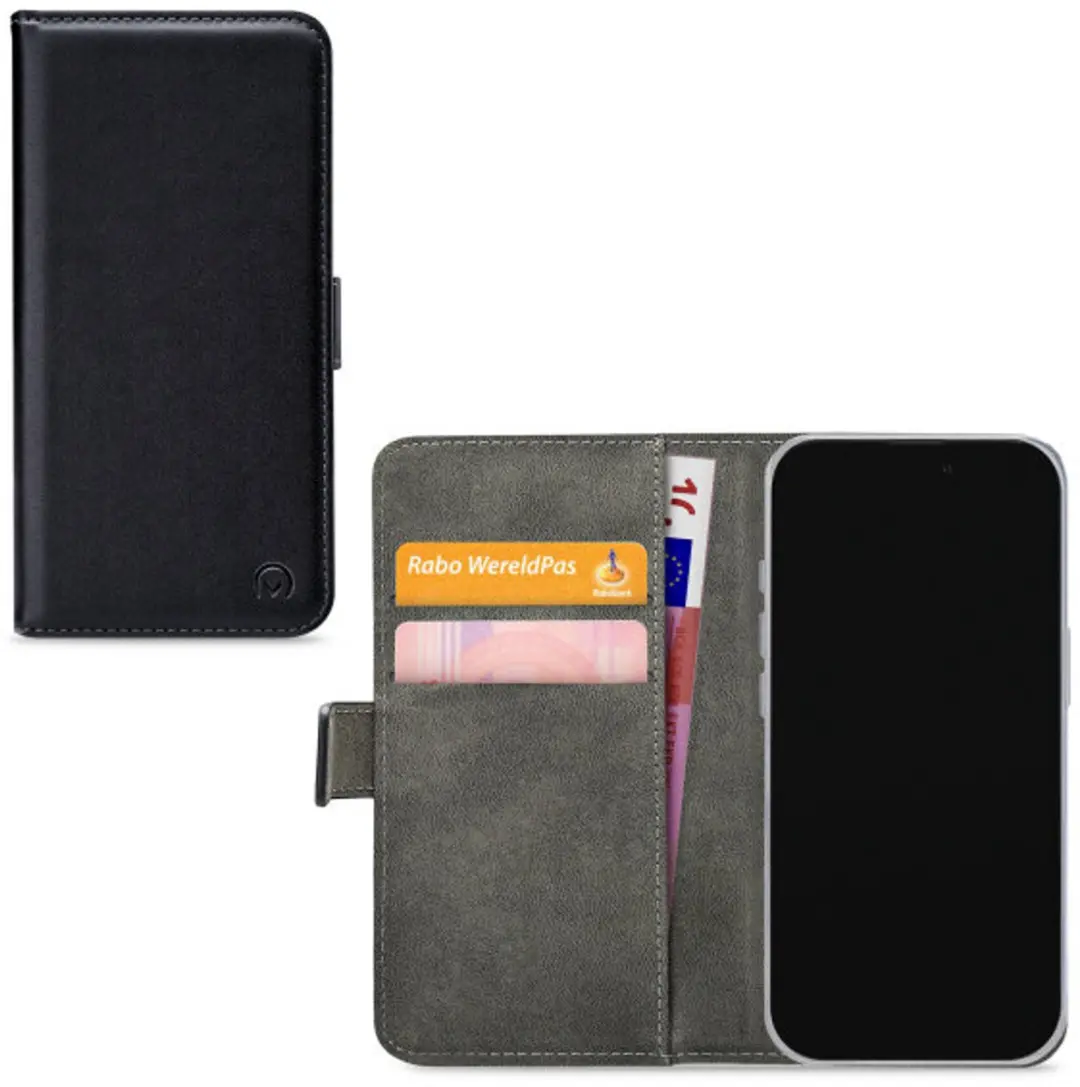 Mobilize Classic Gelly Bookcase iPhone 17 Hoesje - Pasjeshouder Zwart