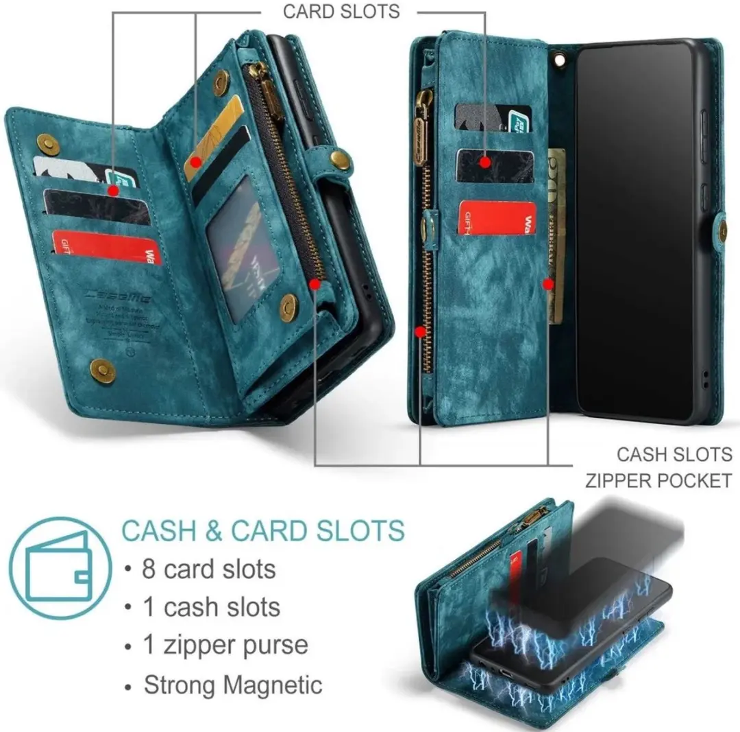 Caseme 008 Book Case Samsung Galaxy A52/A52s - Blauw