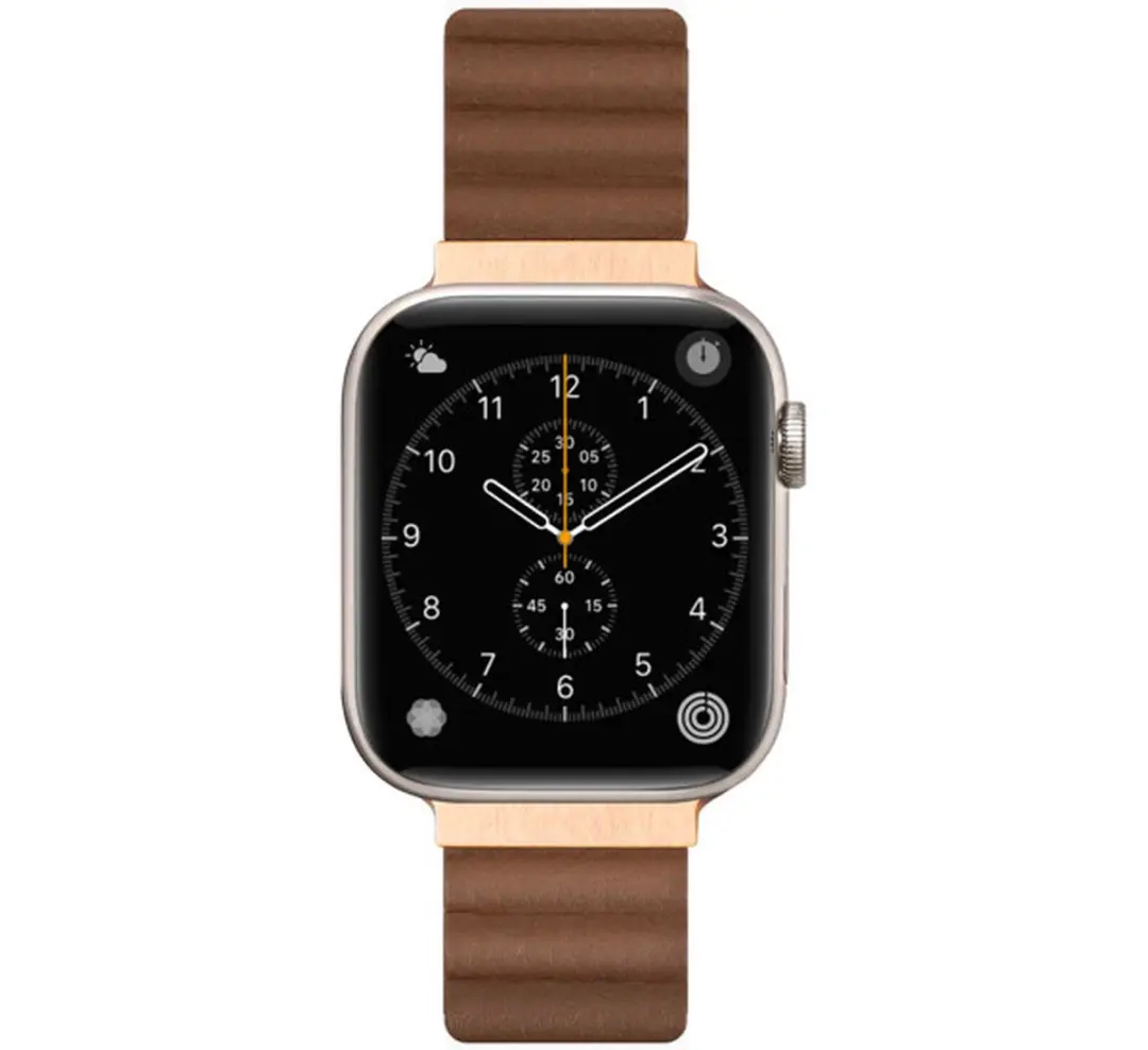 Laut Novi Leather Loop Apple Watch Band - Sepia Bruin