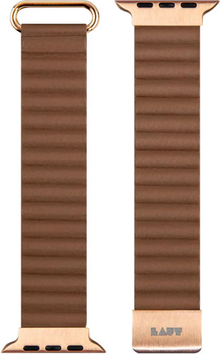 Laut Novi Leather Loop Apple Watch Band - Sepia Bruin