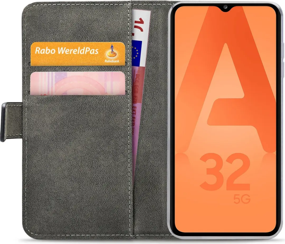 Mobilize Classic Gelly Wallet Bookcase Hoesje Samsung Galaxy A32 5G - Zwart - afbeelding 6 van 6
