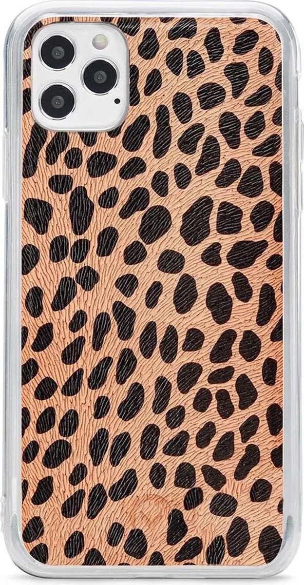 Mobilize iPhone 12/12 Pro Clutch Case - Luipaard Groen - 4 Pasjes