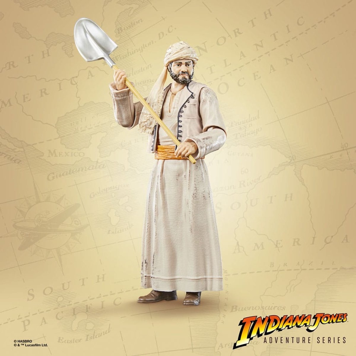 Hasbro Indiana Jones Actiefiguur Adventure Series Sallah (Raiders of the Lost Ark) 15 cm Multicolours
