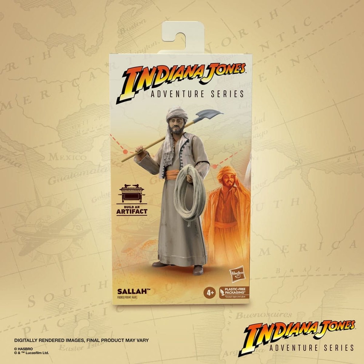 Hasbro Indiana Jones Actiefiguur Adventure Series Sallah (Raiders of the Lost Ark) 15 cm Multicolours