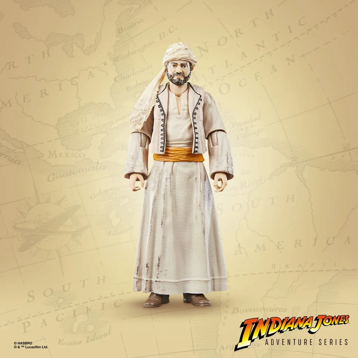 Hasbro Indiana Jones Actiefiguur Sallah F60635X0 - 15 cm Multicolor - afbeelding 6 van 6