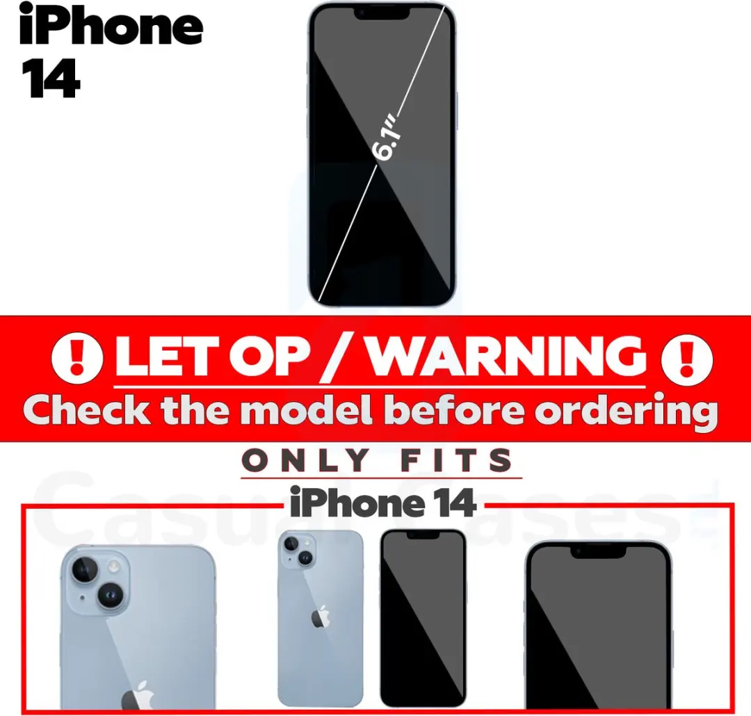 Caseme iPhone 14 Hoesje Backcover - Rood - 8 Pasjes