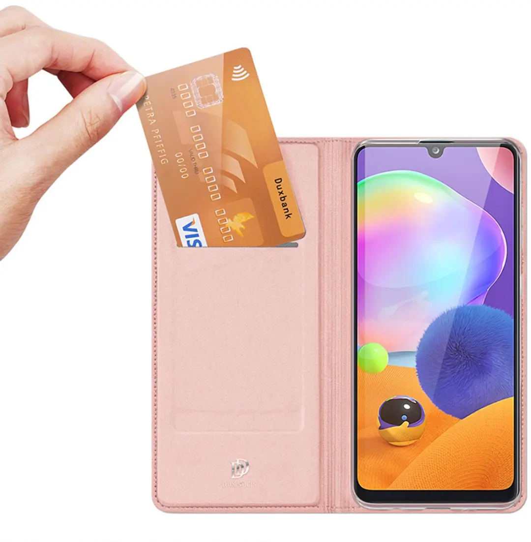 Dux Ducis Pro Series Slim Wallet Hoes - Samsung Galaxy A31 - Goud - MPN 9145425532611 - afbeelding 6 van 6