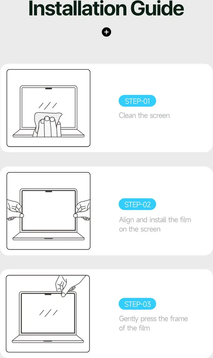 Dux Ducis Privacy Screenprotector MacBook Air 13.6 2022/2024 - Zwart