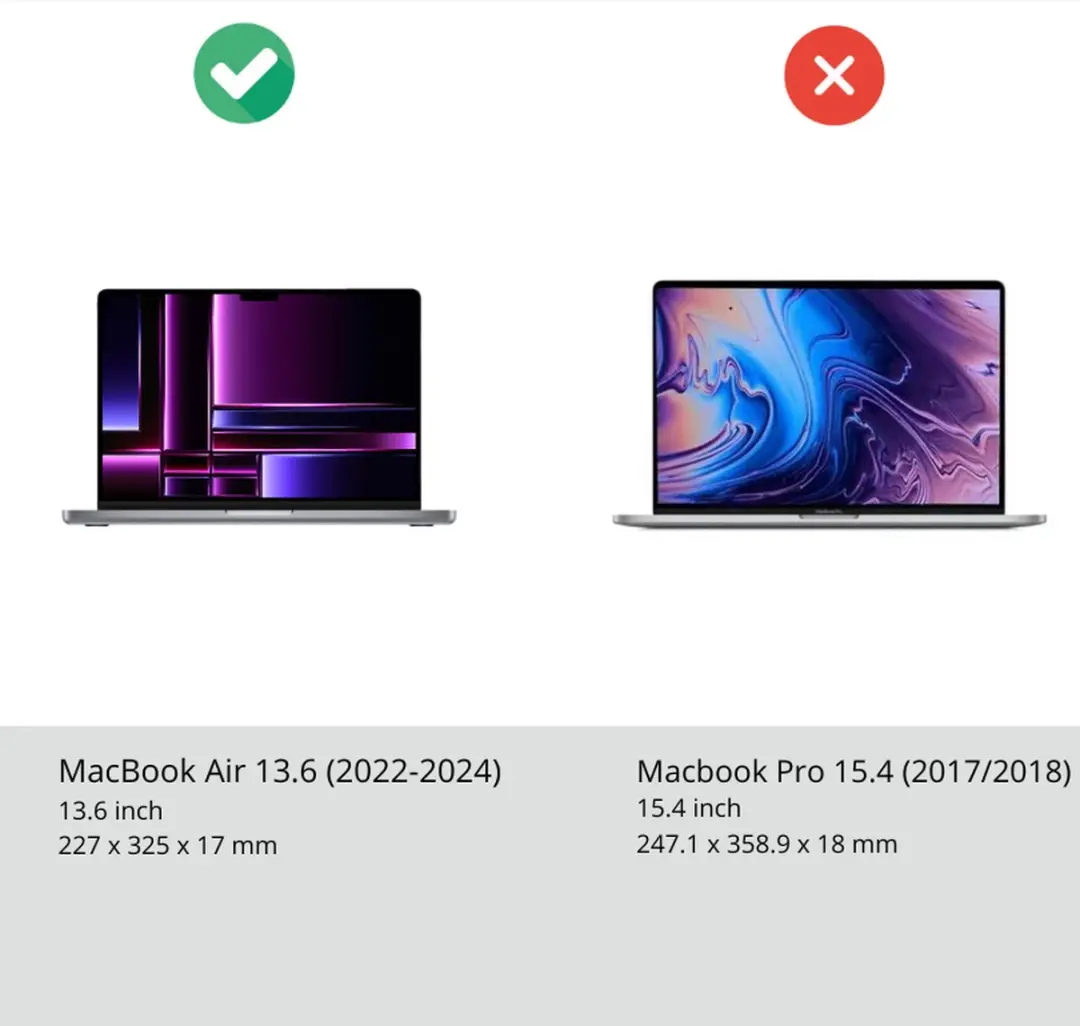 Dux Ducis Privacy Screenprotector MacBook Air 13.6 2022/2024 - Zwart - afbeelding 6 van 6