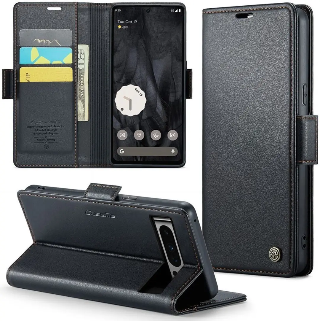 Caseme 023 Google Pixel 8 Pro Book Case - Zwart - afbeelding 6 van 6