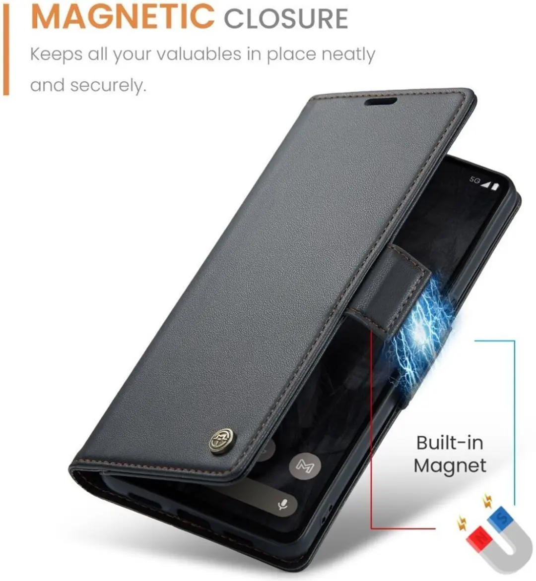 Caseme 023 Google Pixel 8 Pro Book Case - Zwart