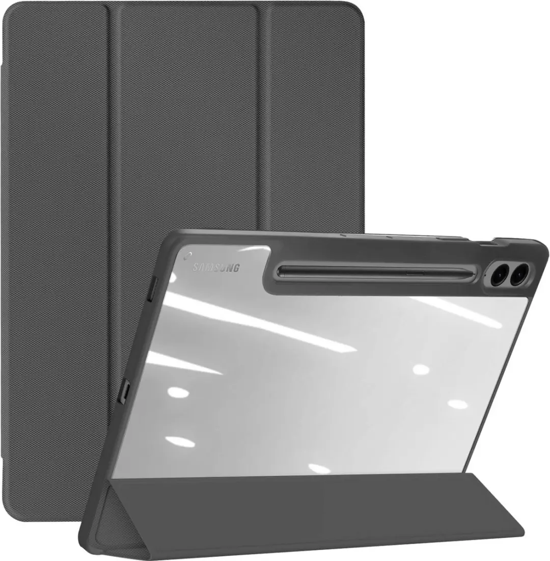 Dux Ducis Toby Series FOLIO-TOBY-BK-X610 Tablethoes - Samsung Galaxy Tab S9 FE Plus - Zwart