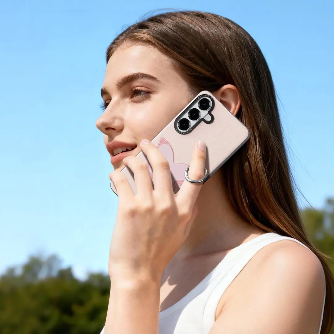 Dux Ducis Luvy Hoes Samsung Galaxy S26 Ultra - Vlinder/Lichtroze