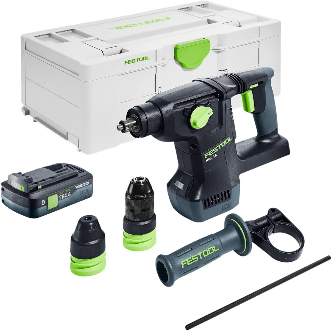 Festool KHC 18 EB-Basic Accu CombiHamer 18V - 2,6J SDS-Plus - 1x 4,0Ah - afbeelding 6 van 6