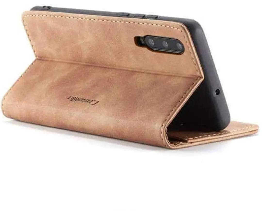 Caseme Book Case A505-35 Hoesje - Samsung Galaxy A50/A30s - 2 Pasjes - Licht Bruin - afbeelding 6 van 6