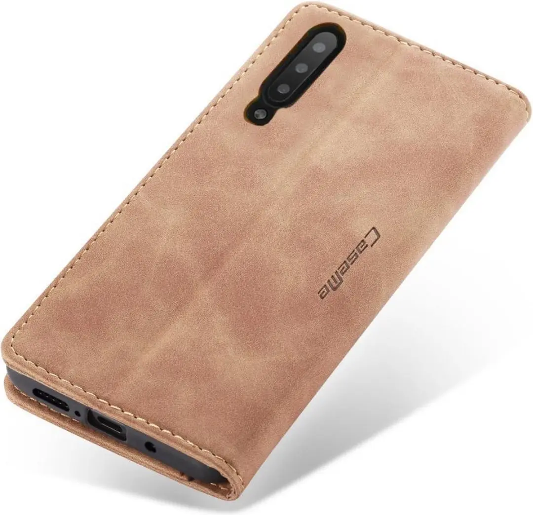 Caseme Book Case A505-35 Hoesje - Samsung Galaxy A50/A30s - 2 Pasjes - Licht Bruin