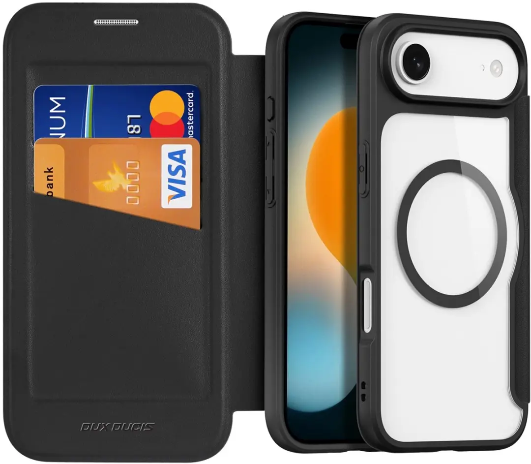 Dux Ducis Skin X Pro Series 6971824153699 Hoesje - iPhone Air - MagSafe - 2 Pasjes - Zwart