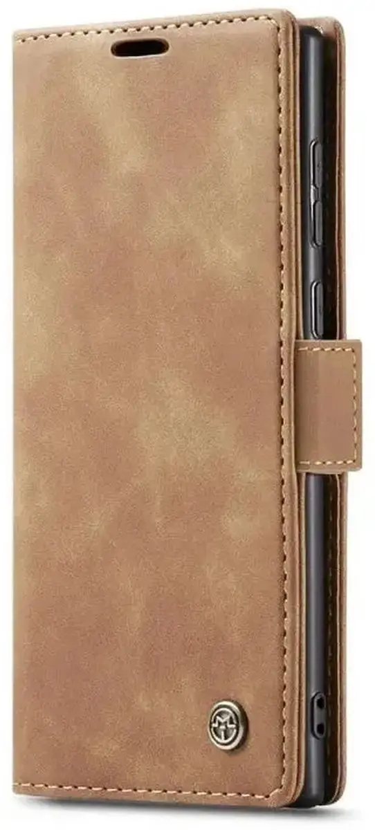 Caseme 013 Hoesje Samsung Galaxy S25 Ultra - Book Case Bruin - afbeelding 6 van 6
