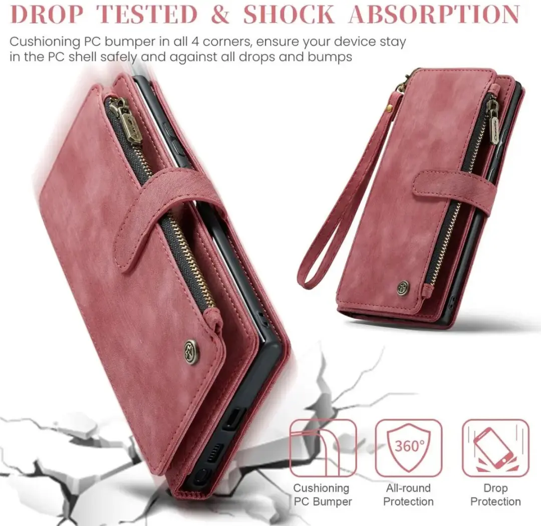 Caseme C30 Hoesje Samsung Galaxy S25 Ultra - Rood