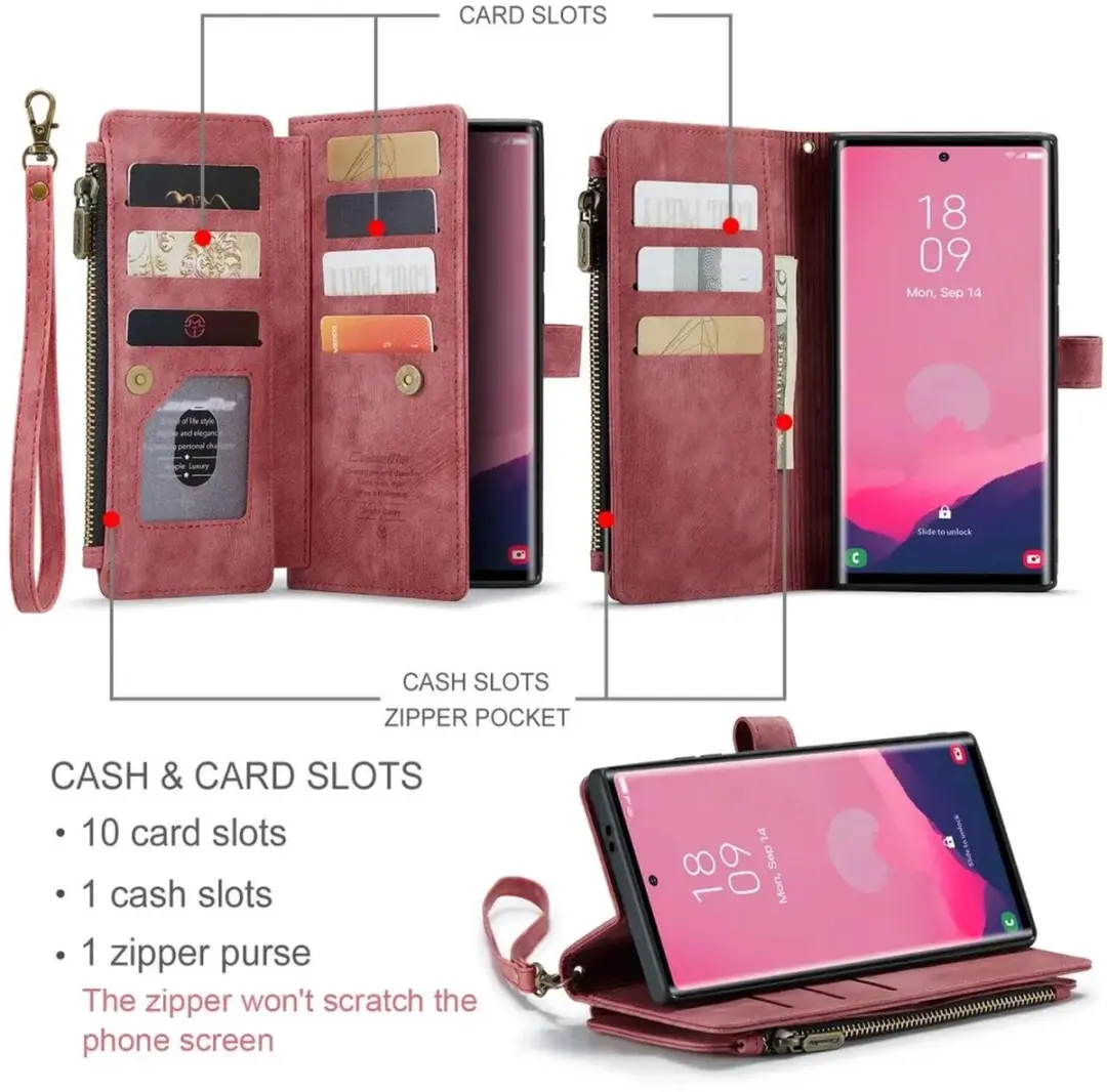 Caseme C30 Hoesje Samsung Galaxy S25 Ultra - Rood