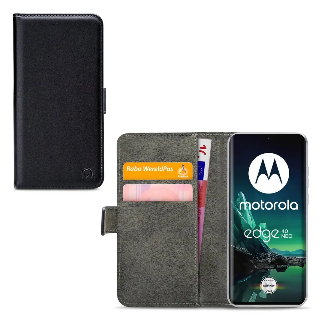 Mobilize Classic Gelly Wallet Bookcase Portemonnee - Motorola Edge 40 Neo - Zwart