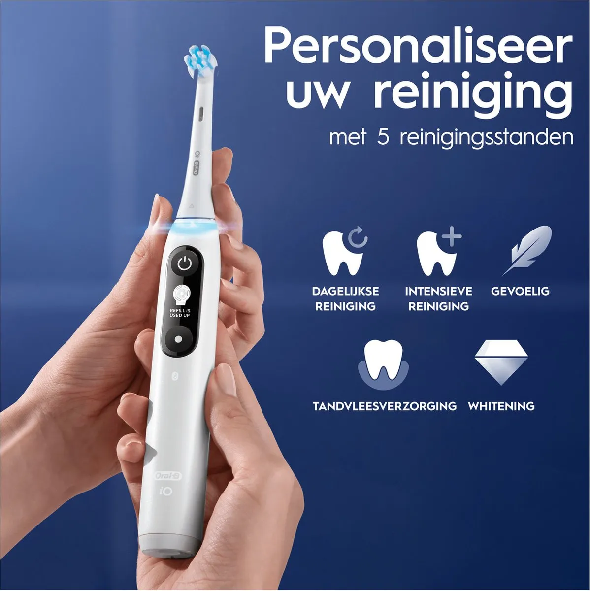 Oral-B iO6 Elektrische Tandenborstel - Wit - 2 Opzetborstels