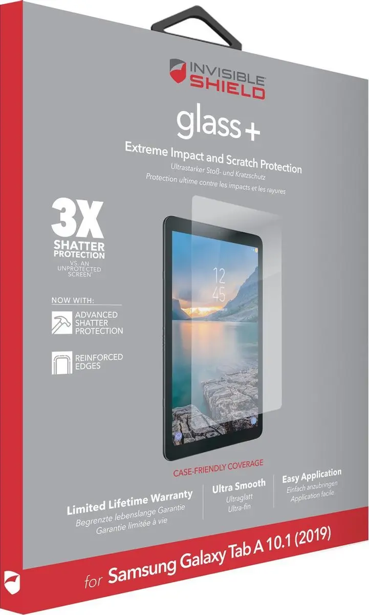 ZAGG InvisibleShield Galaxy Tab A 10.1 (2019) Screenprotector - 1 Stuks