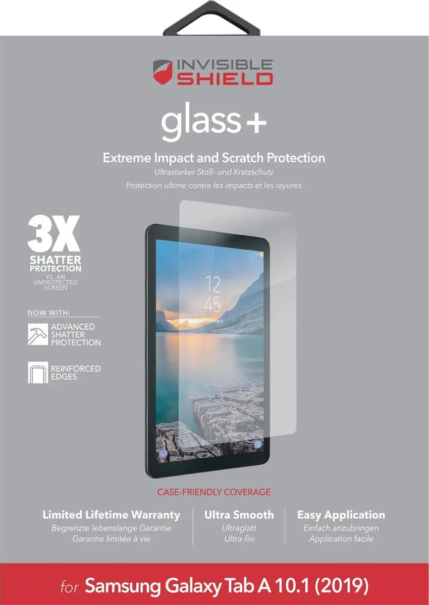 ZAGG InvisibleShield Galaxy Tab A 10.1 (2019) Screenprotector - 1 Stuks