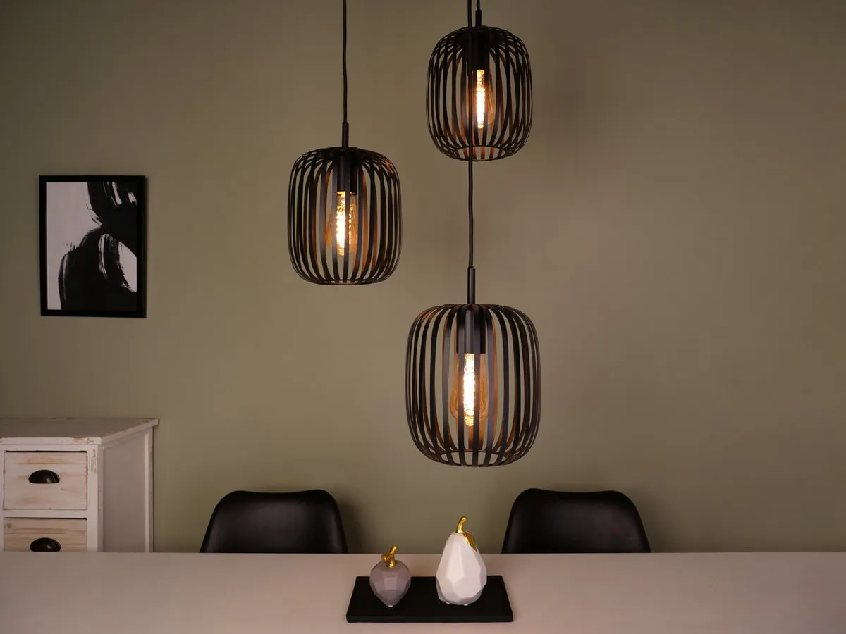 Eglo Romazzina Hanglamp E27 - Ø46cm - Zwart