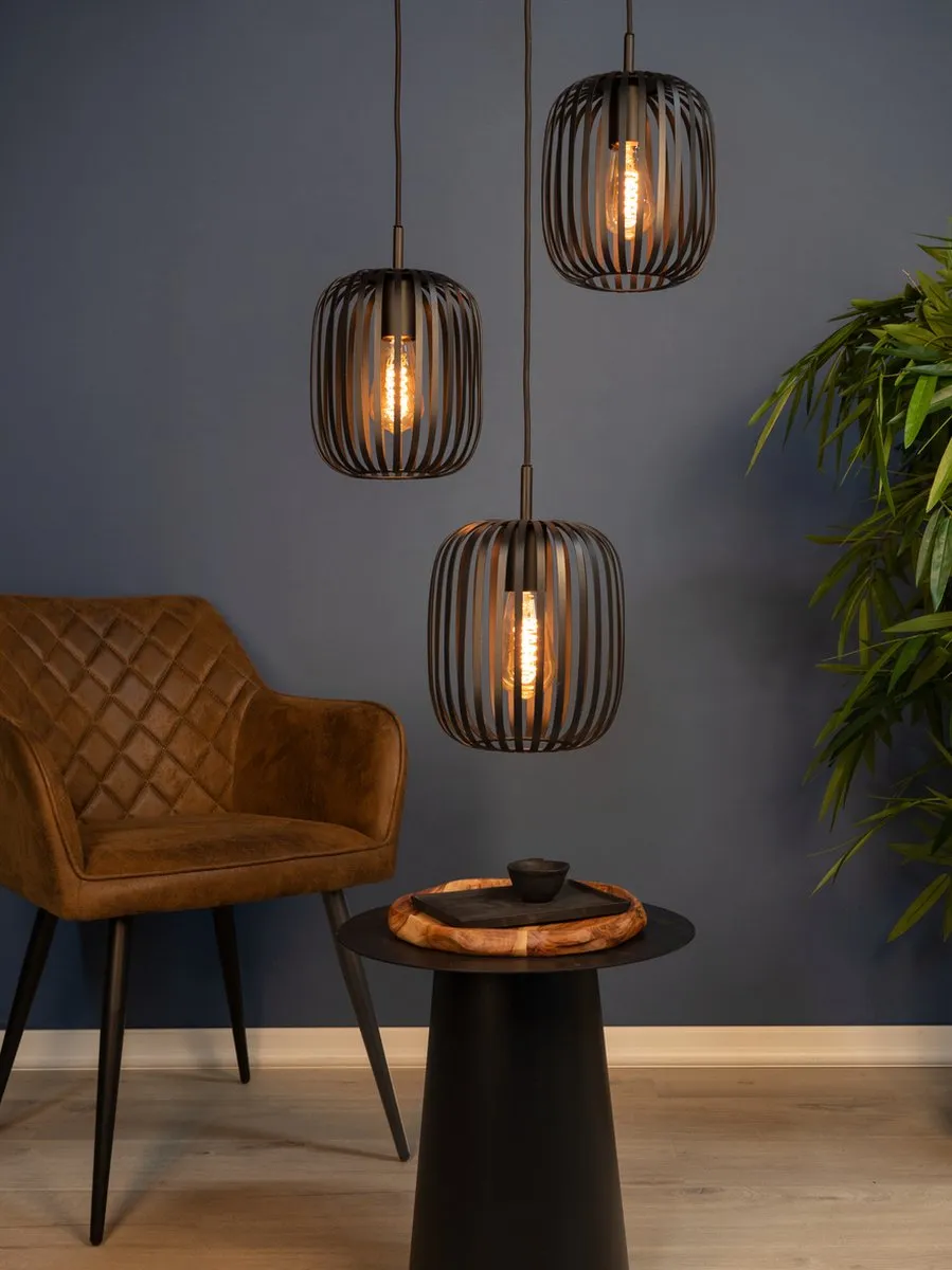 Eglo Romazzina Hanglamp E27 - Ø46cm - Zwart - afbeelding 6 van 6