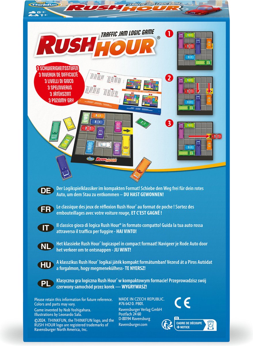 Ravensburger - Rush Hour Bring Along Game - Bordspel