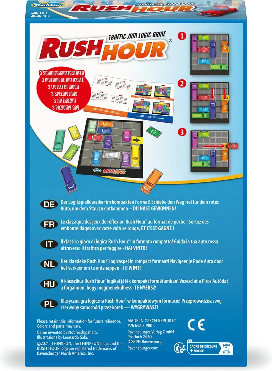 Ravensburger Rush Hour Bring Along - Bordspel - 1 Speler